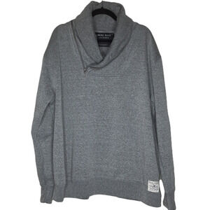 𝅺MARC ECKO mens sweatshirt, gray, 1/4 zip, in very good condition, XXL